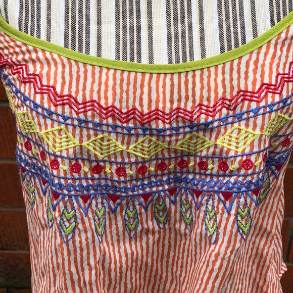 💜Striped embroidered crop top - Picture 5 of 5